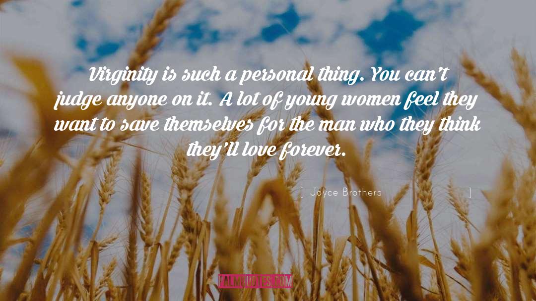 Forever Love quotes by Joyce Brothers