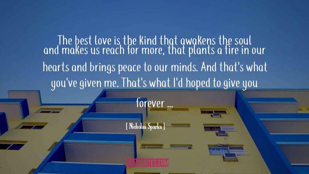 Forever Love quotes by Nicholas Sparks