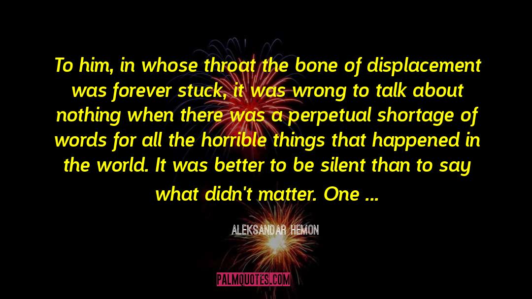 Forged By Oneself quotes by Aleksandar Hemon