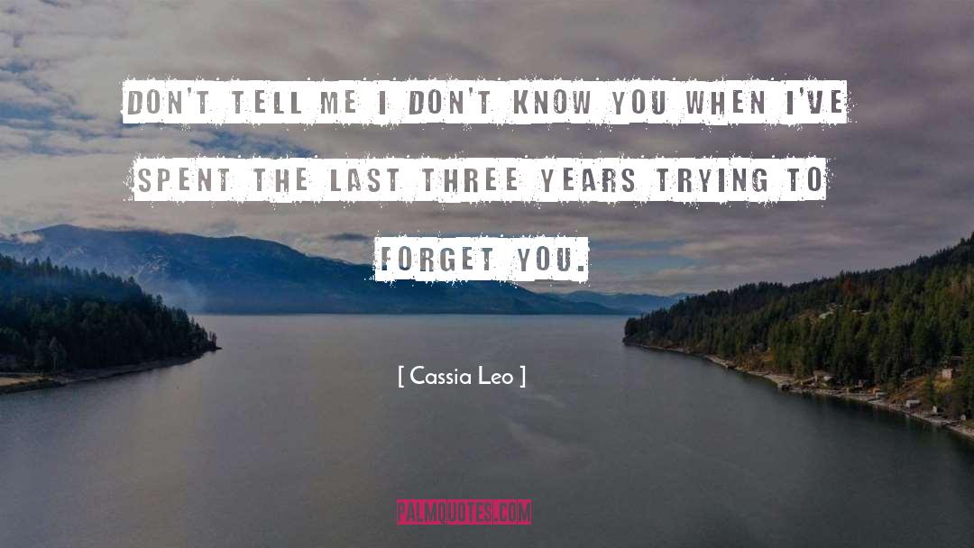 Forget You quotes by Cassia Leo