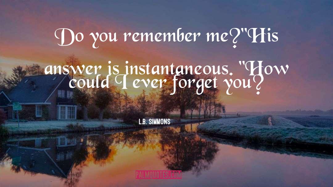 Forget You quotes by L.B. Simmons