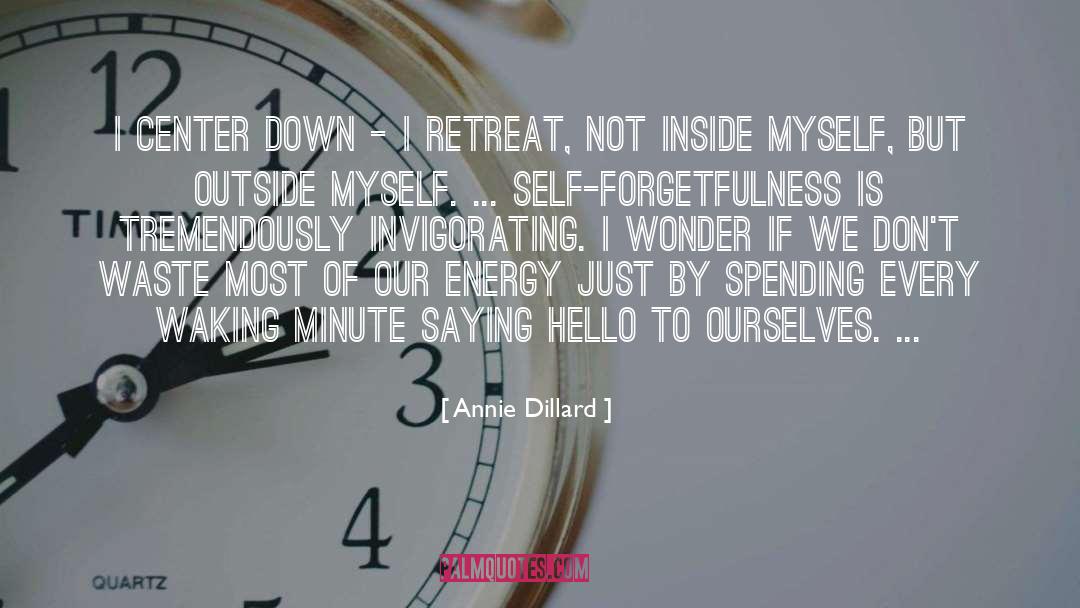 Forgetfulness quotes by Annie Dillard