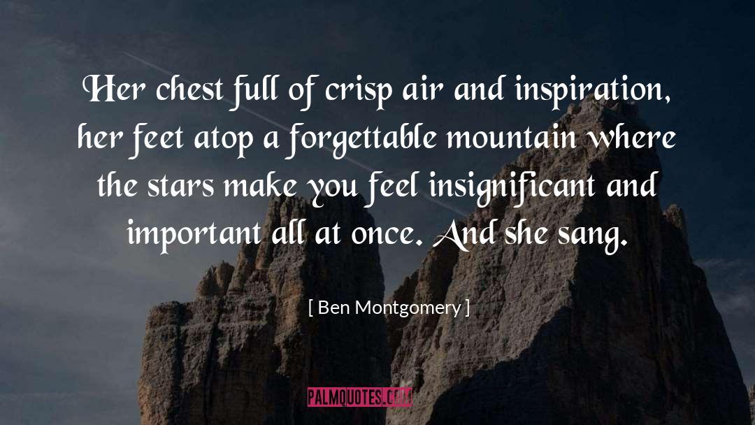 Forgettable quotes by Ben Montgomery