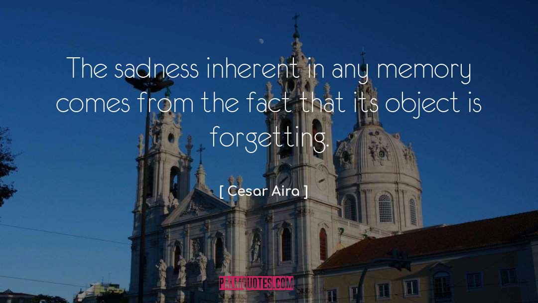 Forgetting Past quotes by Cesar Aira