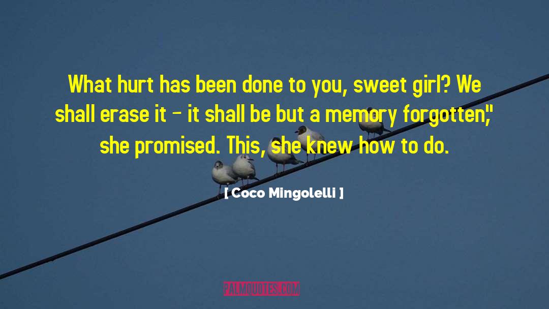 Forgetting The Past quotes by Coco Mingolelli