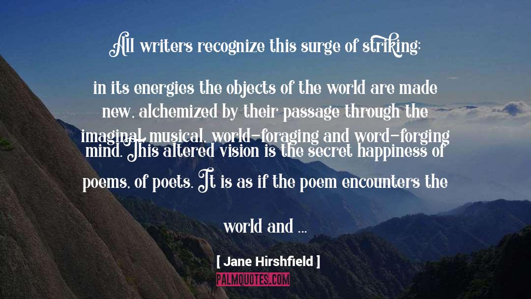 Forging quotes by Jane Hirshfield