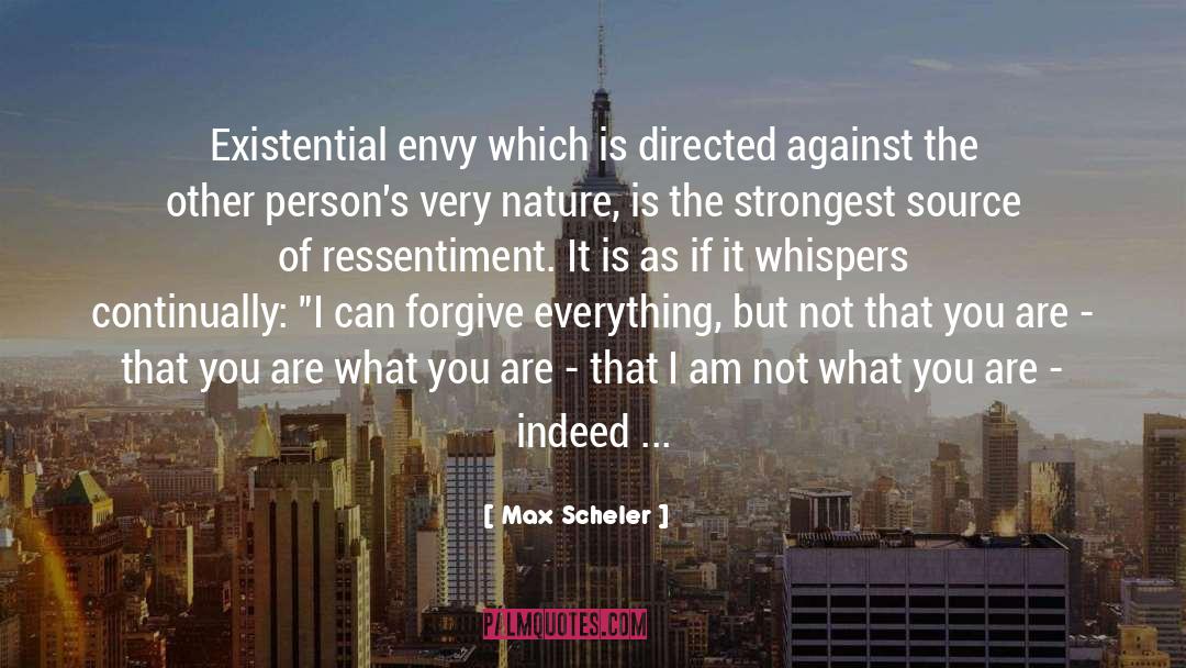 Forgive Anger quotes by Max Scheler