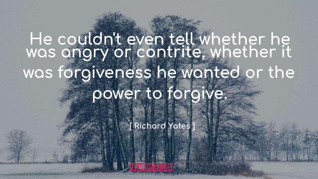Forgive Anger quotes by Richard Yates