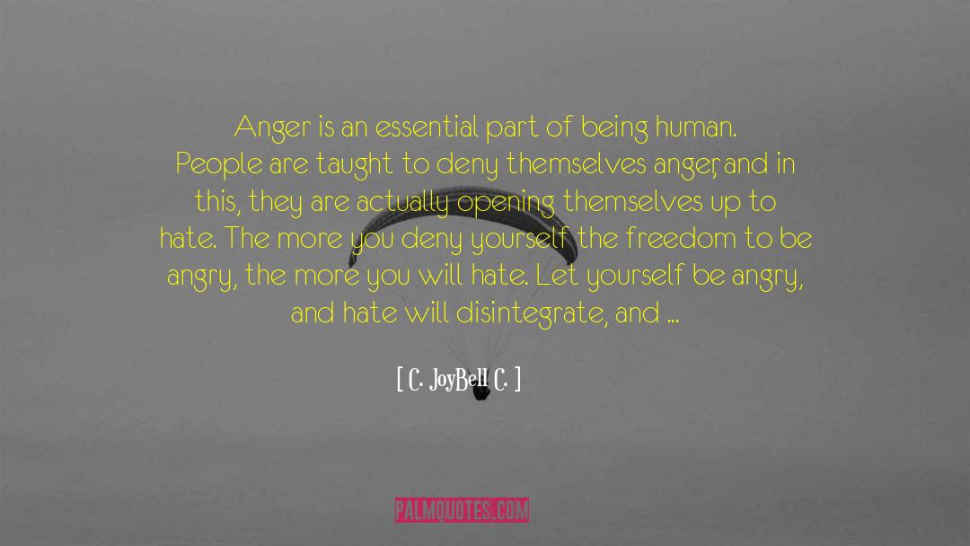 Forgive Anger quotes by C. JoyBell C.