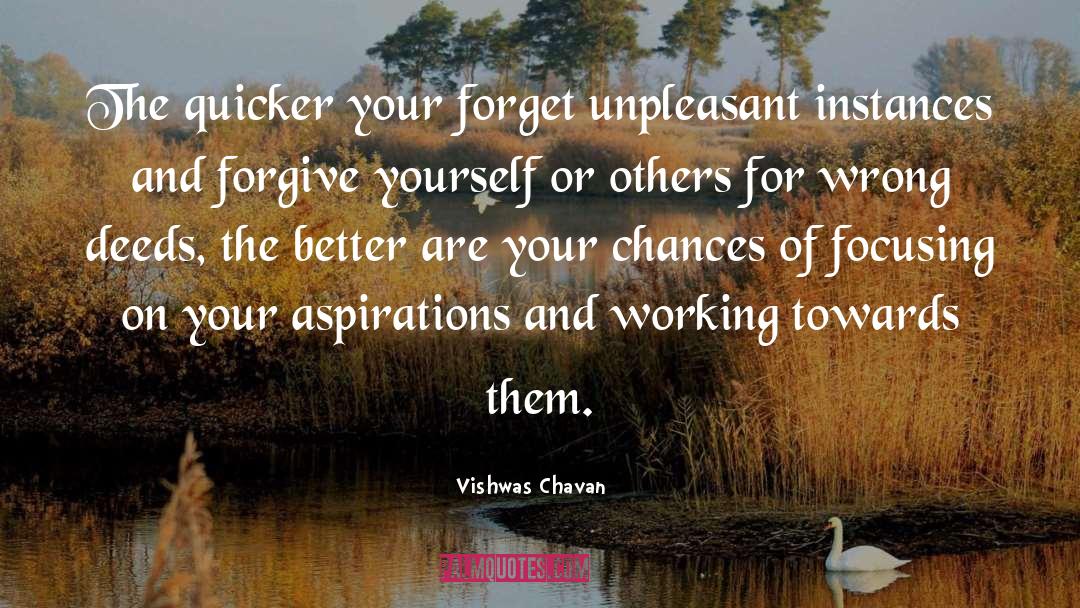 Forgive Yourself quotes by Vishwas Chavan