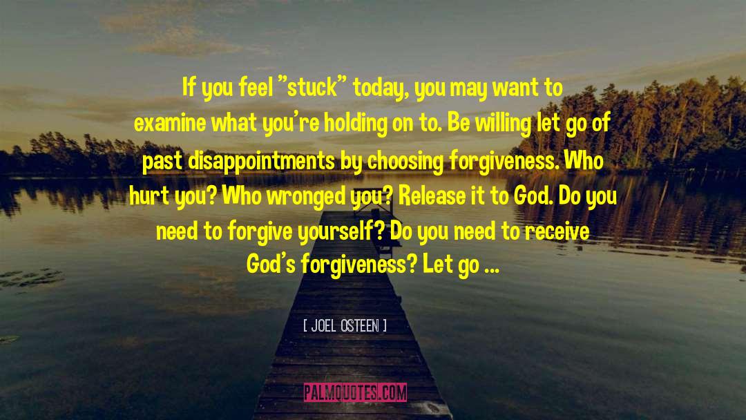 Forgive Yourself quotes by Joel Osteen