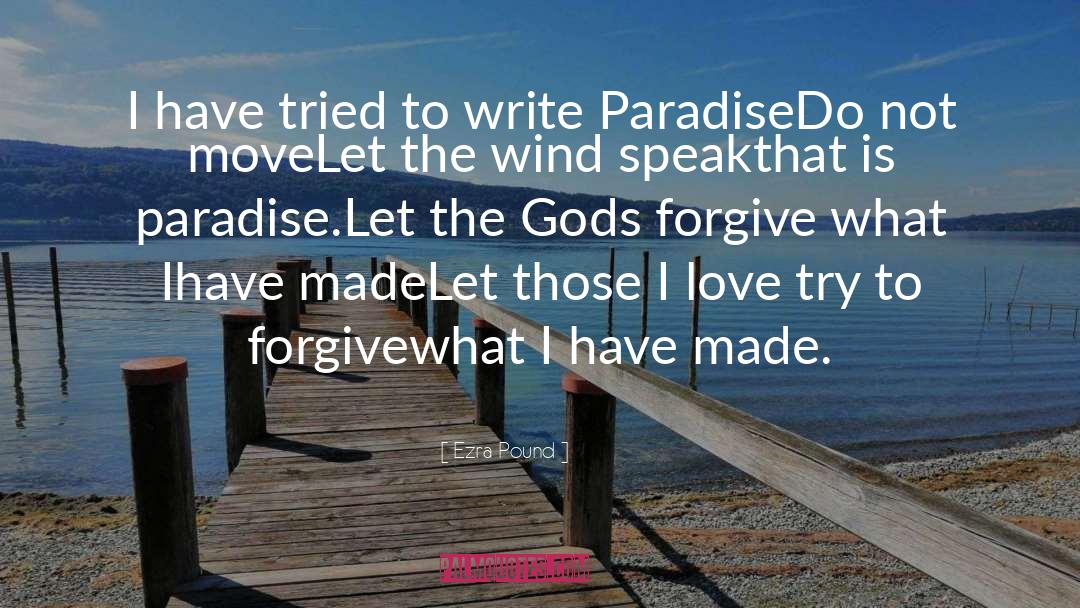 Forgiving God quotes by Ezra Pound