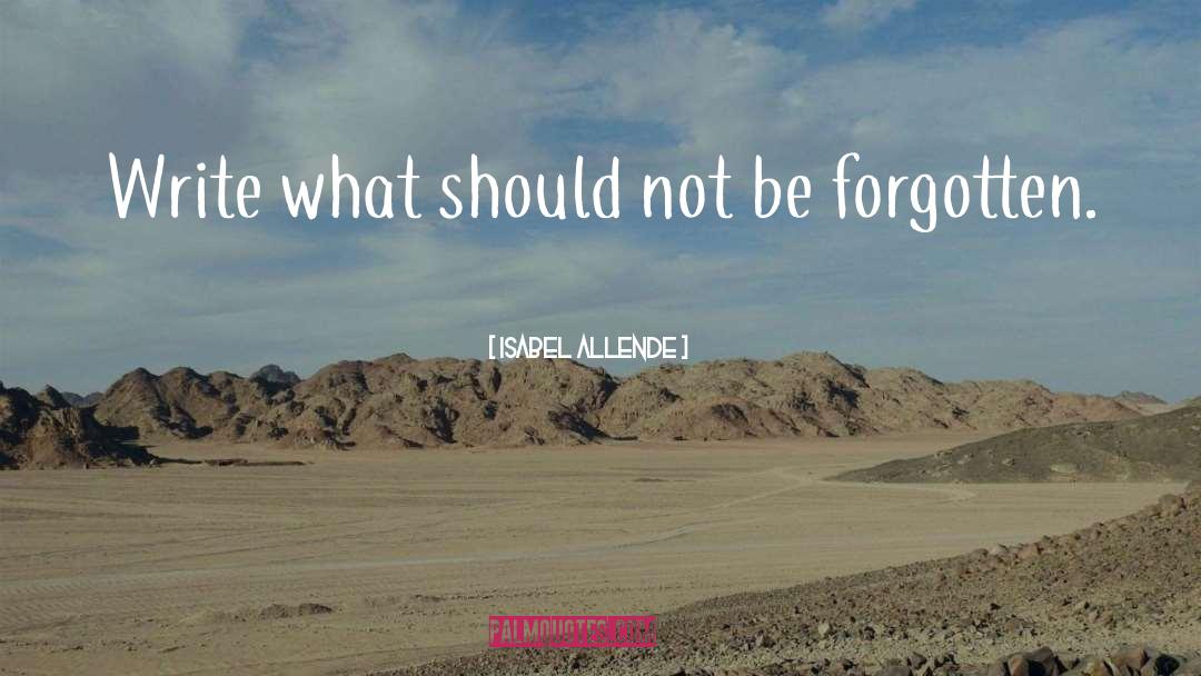 Forgotten quotes by Isabel Allende