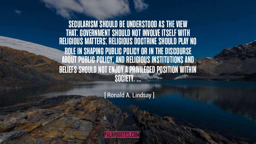 Foriegn Policy quotes by Ronald A. Lindsay