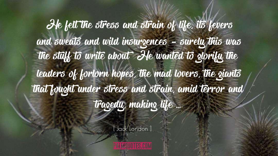 Forlorn quotes by Jack London