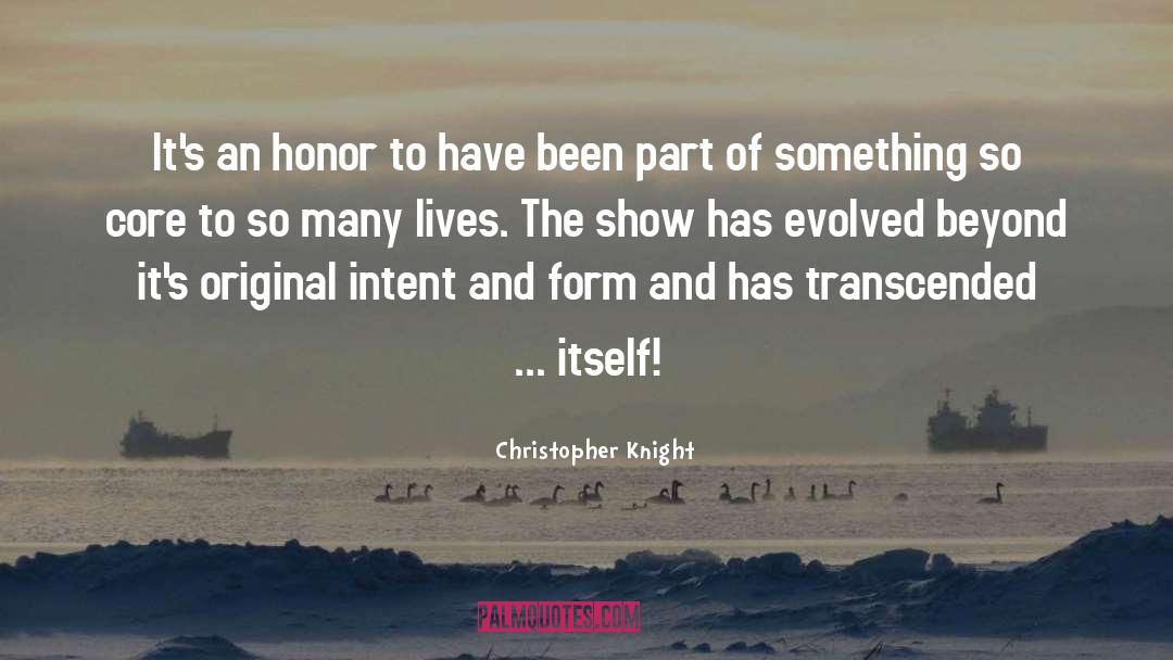 Form Of Projection quotes by Christopher Knight