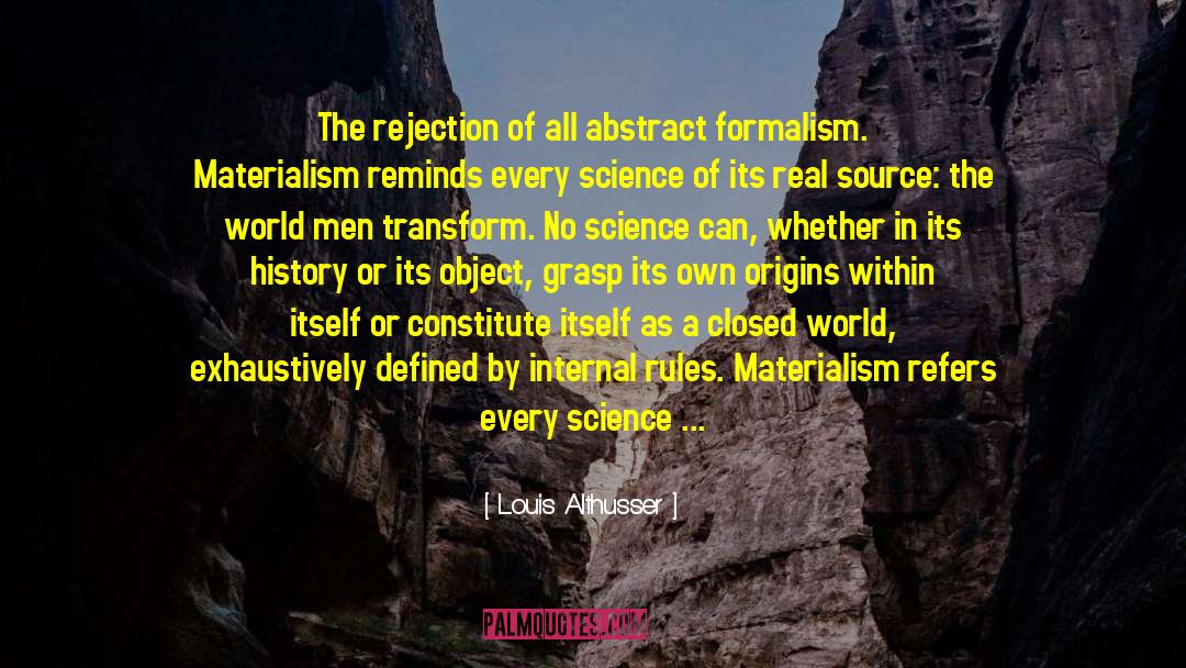 Formalism quotes by Louis Althusser