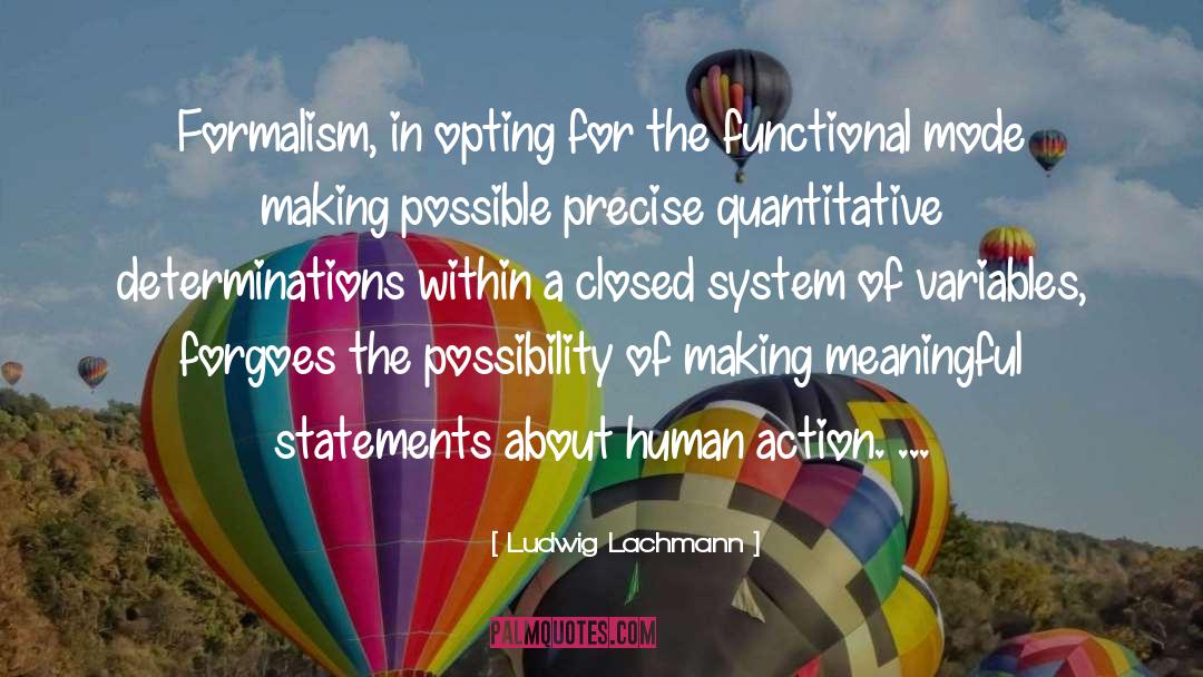 Formalism quotes by Ludwig Lachmann