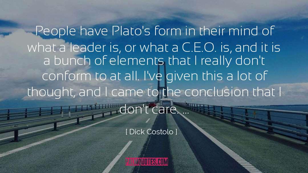 Formalistic Elements quotes by Dick Costolo