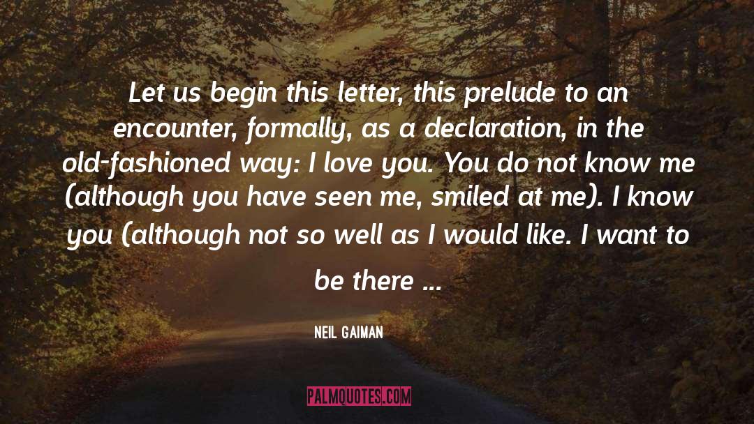 Formally quotes by Neil Gaiman