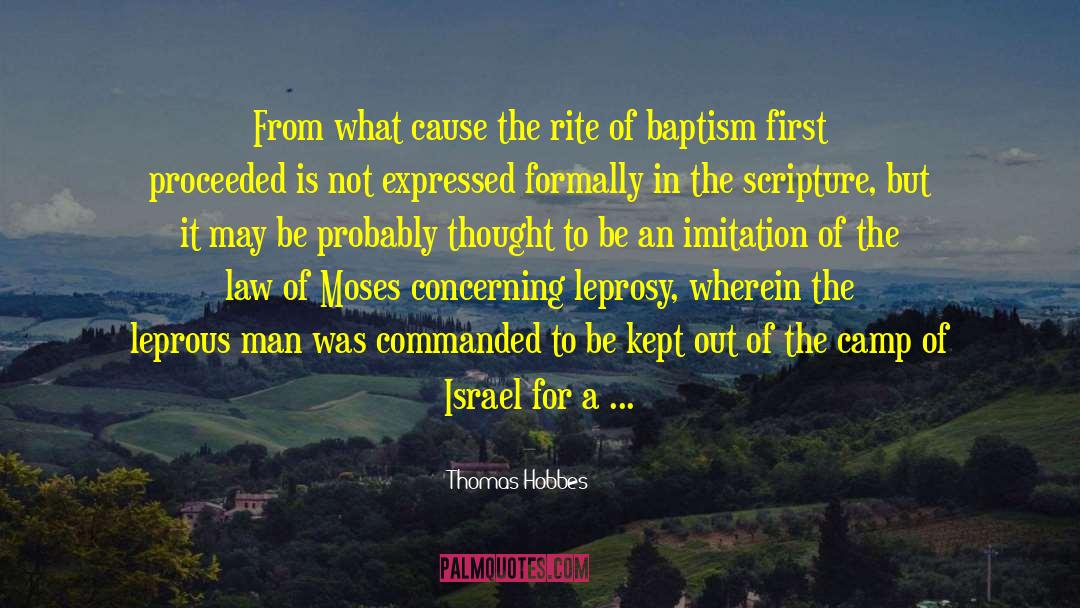 Formally quotes by Thomas Hobbes