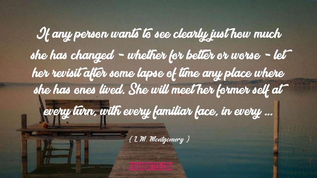 Former Self quotes by L.M. Montgomery