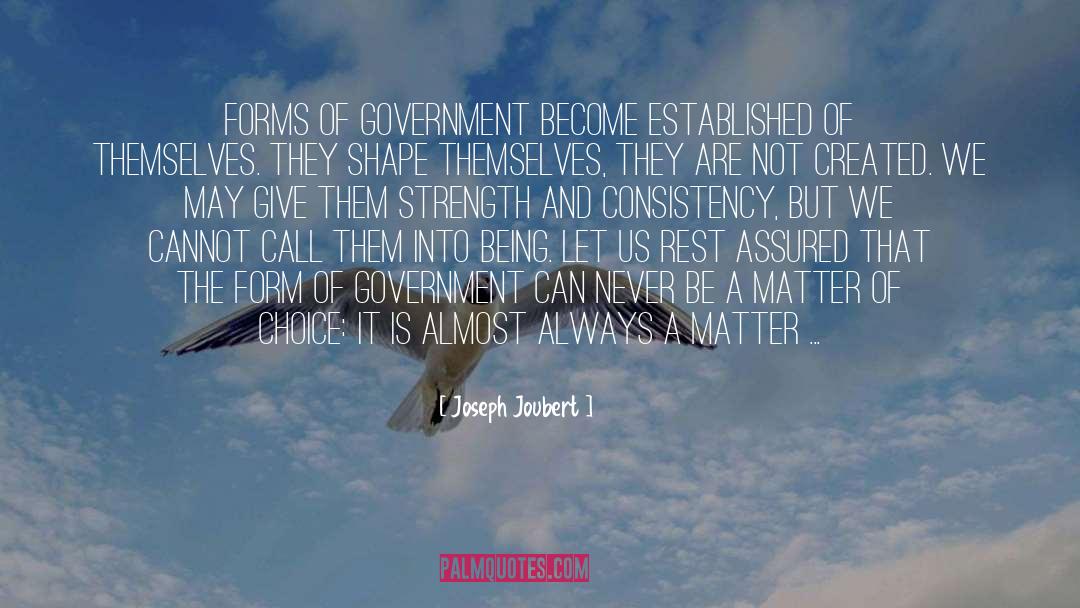 Forms Of Government quotes by Joseph Joubert