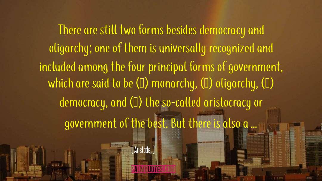 Forms Of Government quotes by Aristotle.