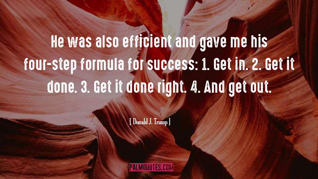 Formula For Success quotes by Donald J. Trump