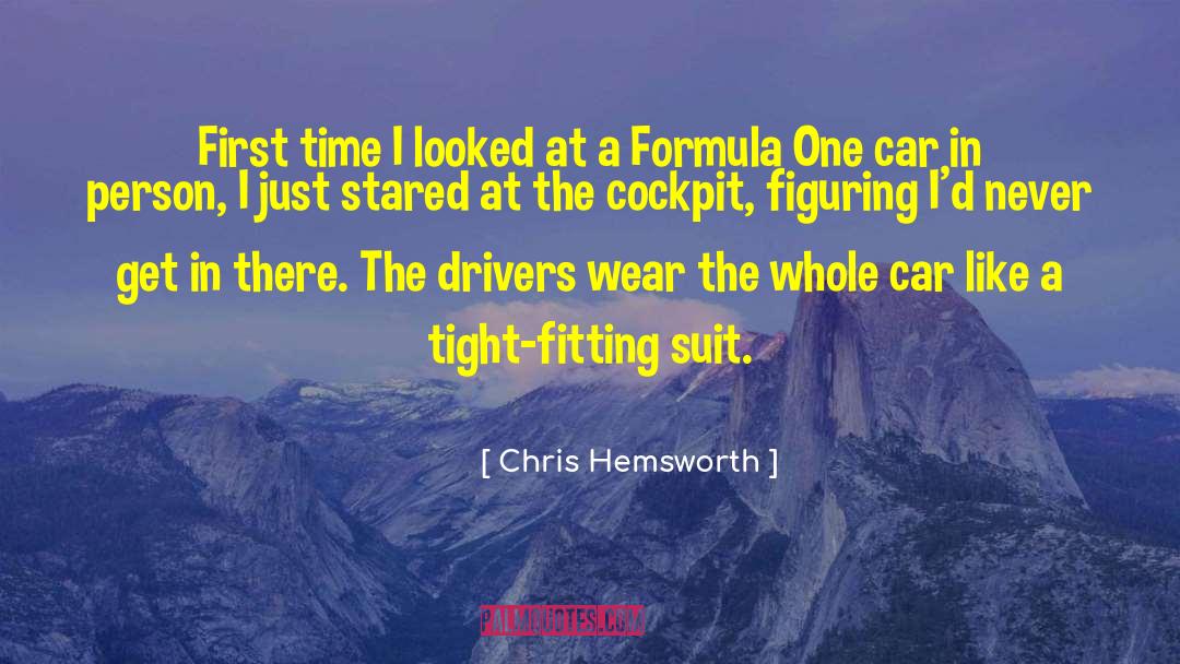 Formula One quotes by Chris Hemsworth