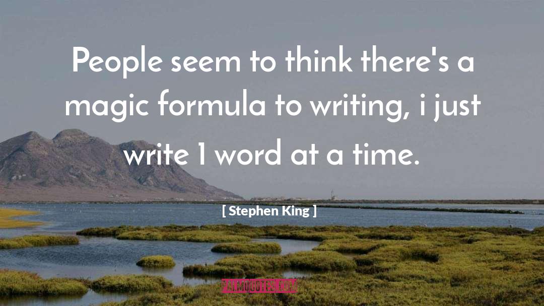 Formula quotes by Stephen King