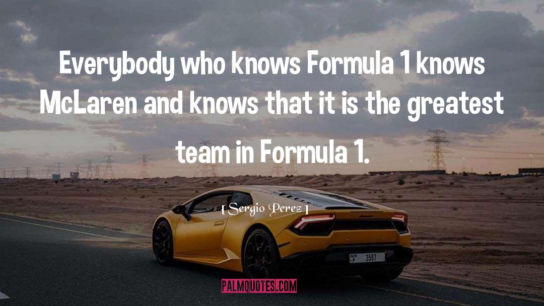 Formula quotes by Sergio Perez