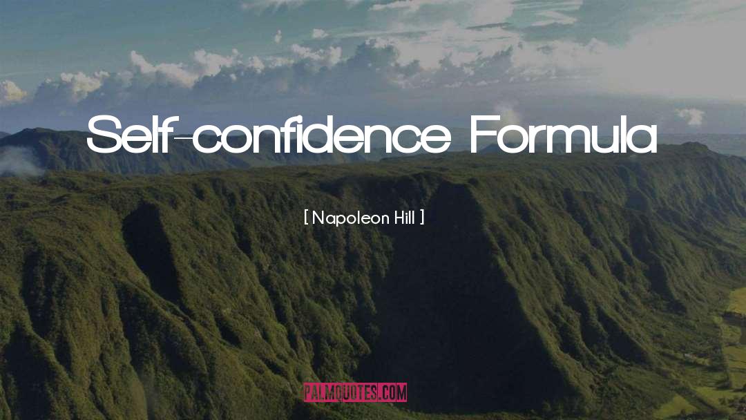 Formula quotes by Napoleon Hill