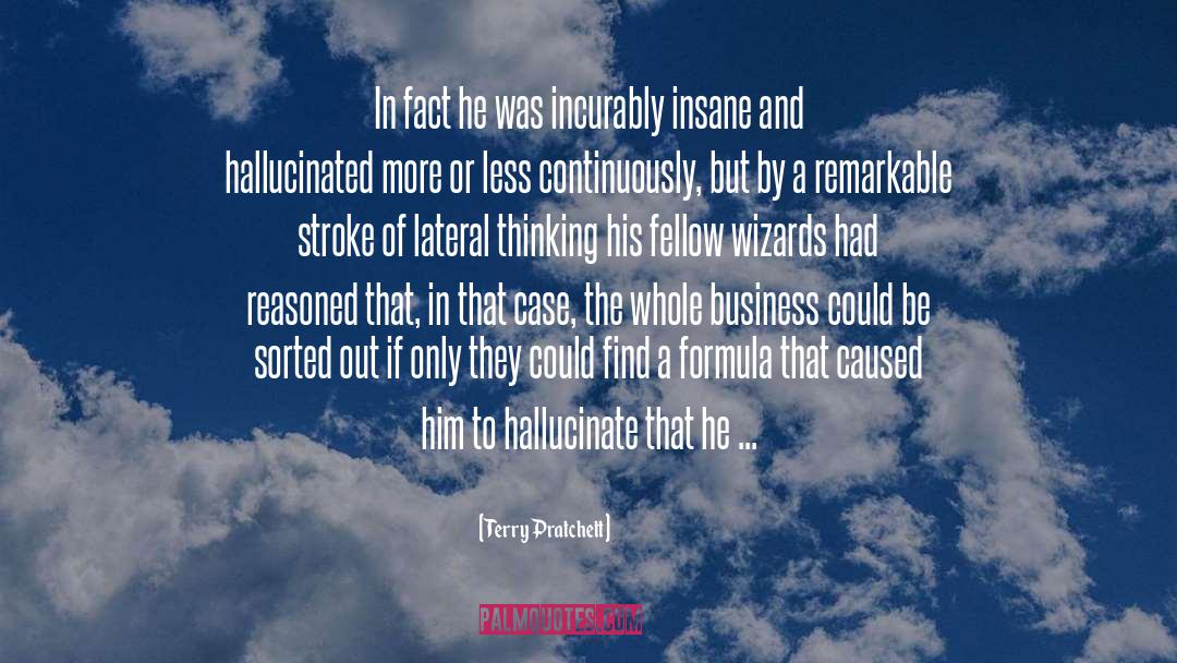 Formula quotes by Terry Pratchett