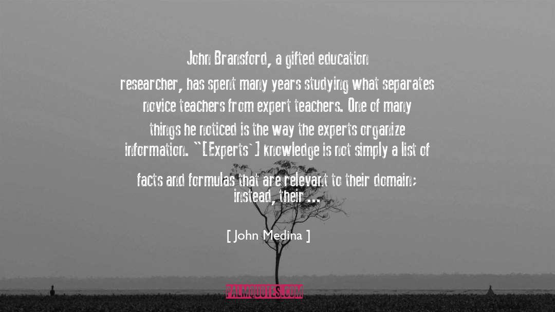 Formulas quotes by John Medina