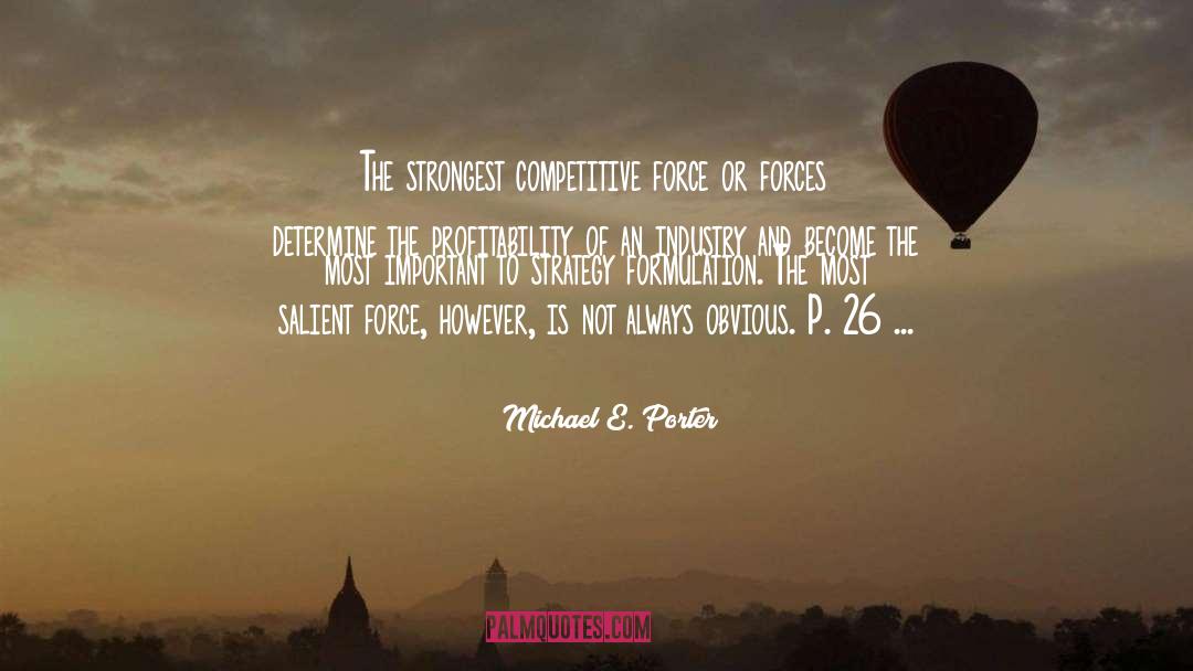 Formulation quotes by Michael E. Porter