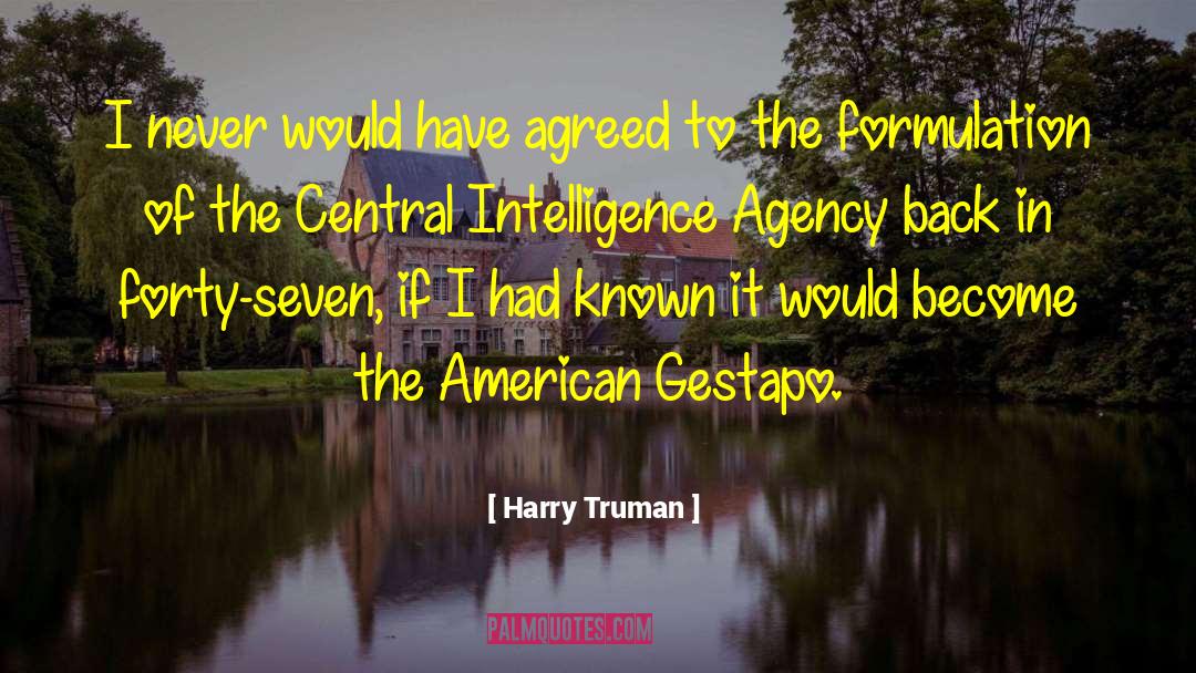 Formulation quotes by Harry Truman