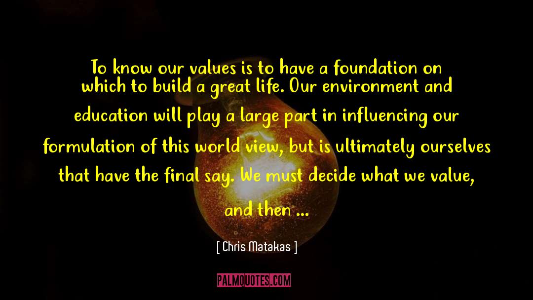 Formulation quotes by Chris Matakas