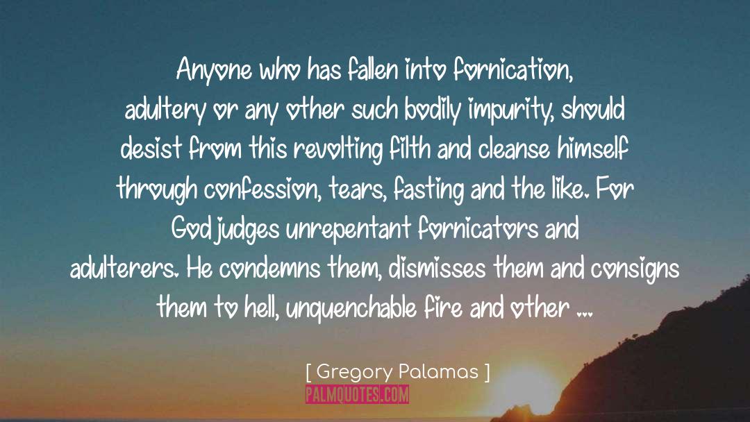 Fornication quotes by Gregory Palamas