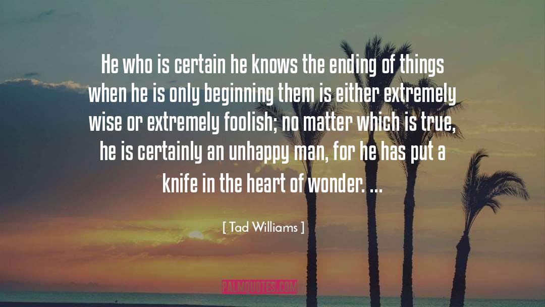 Forschner Knife quotes by Tad Williams