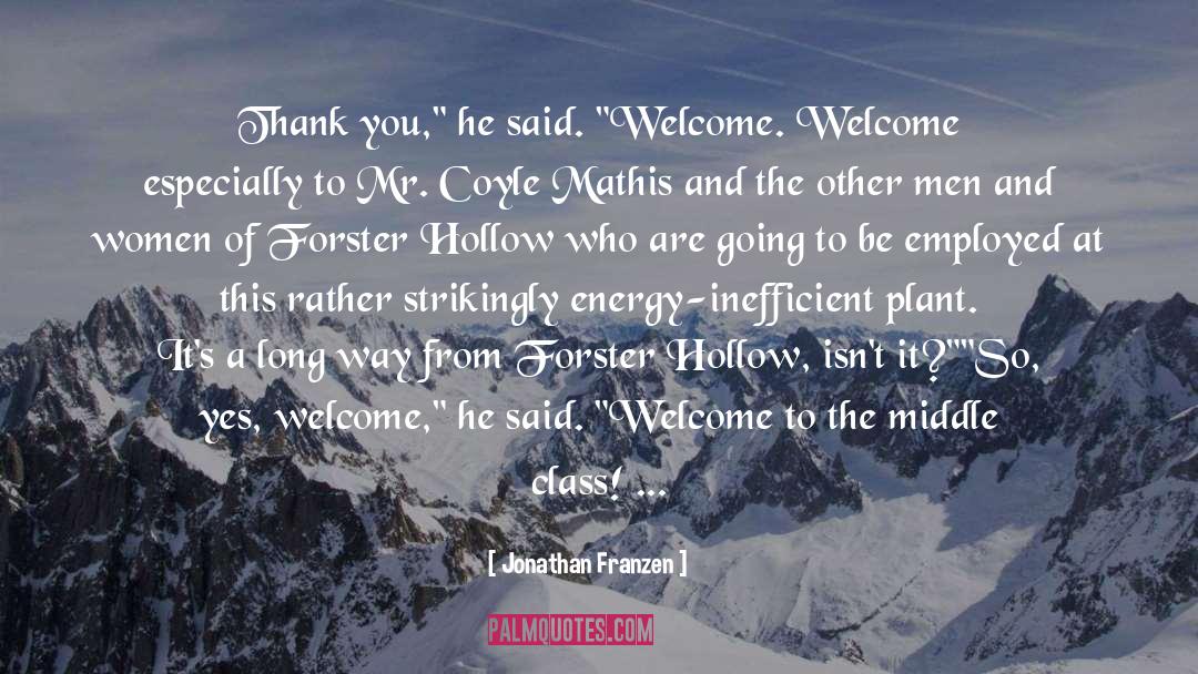 Forster quotes by Jonathan Franzen