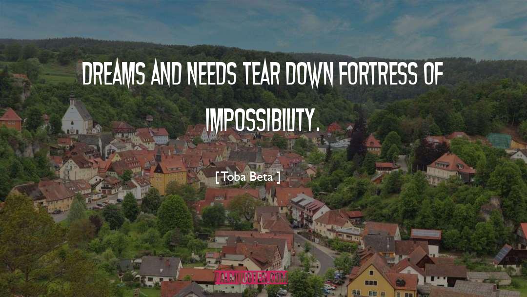 Fortress Of Impossibility quotes by Toba Beta