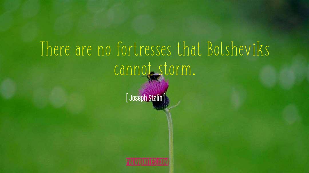 Fortresses quotes by Joseph Stalin