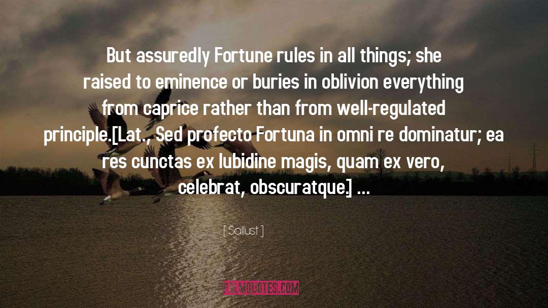 Fortuna quotes by Sallust