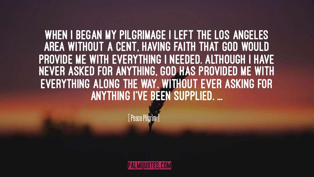 Fortunate Pilgrim quotes by Peace Pilgrim