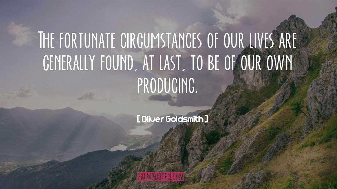 Fortunate quotes by Oliver Goldsmith