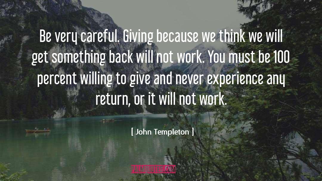 Fortune 100 quotes by John Templeton