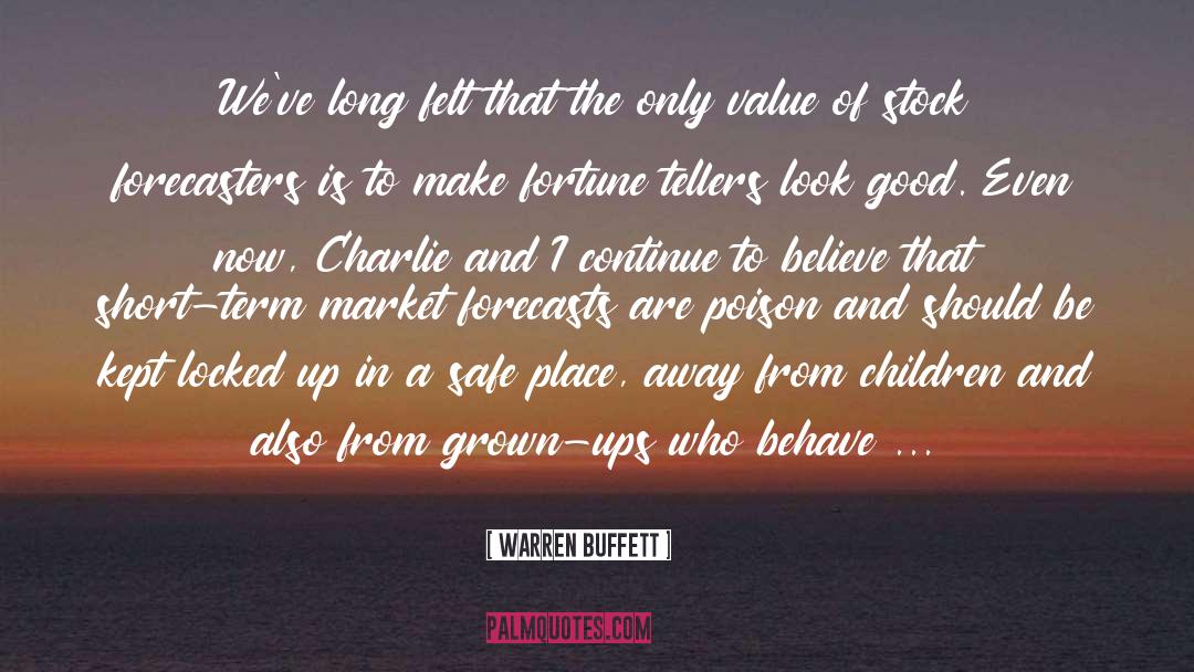 Fortune Teller Paper quotes by Warren Buffett