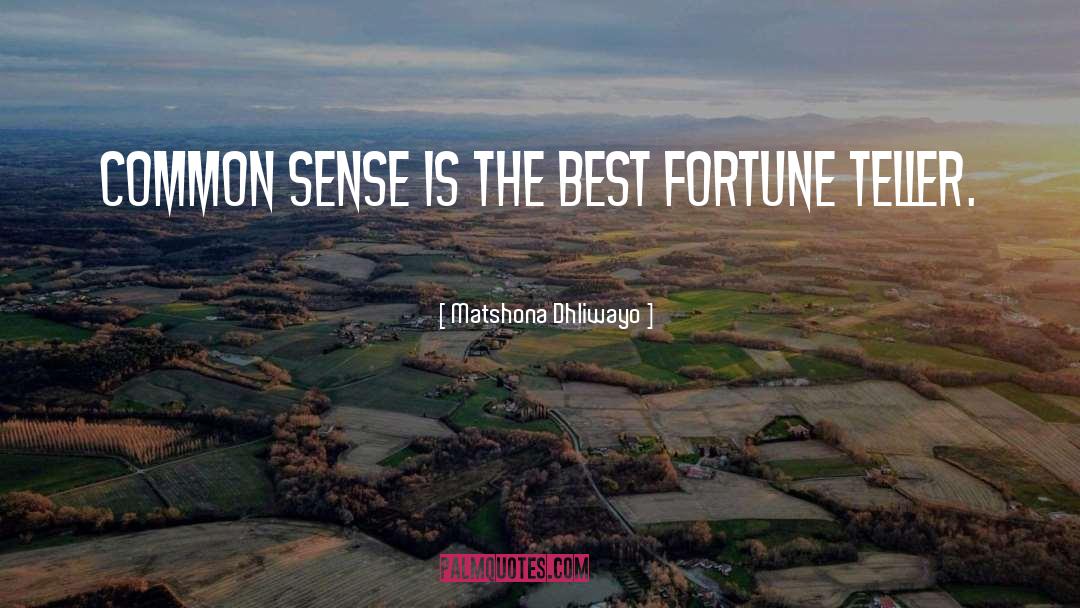 Fortune Teller quotes by Matshona Dhliwayo