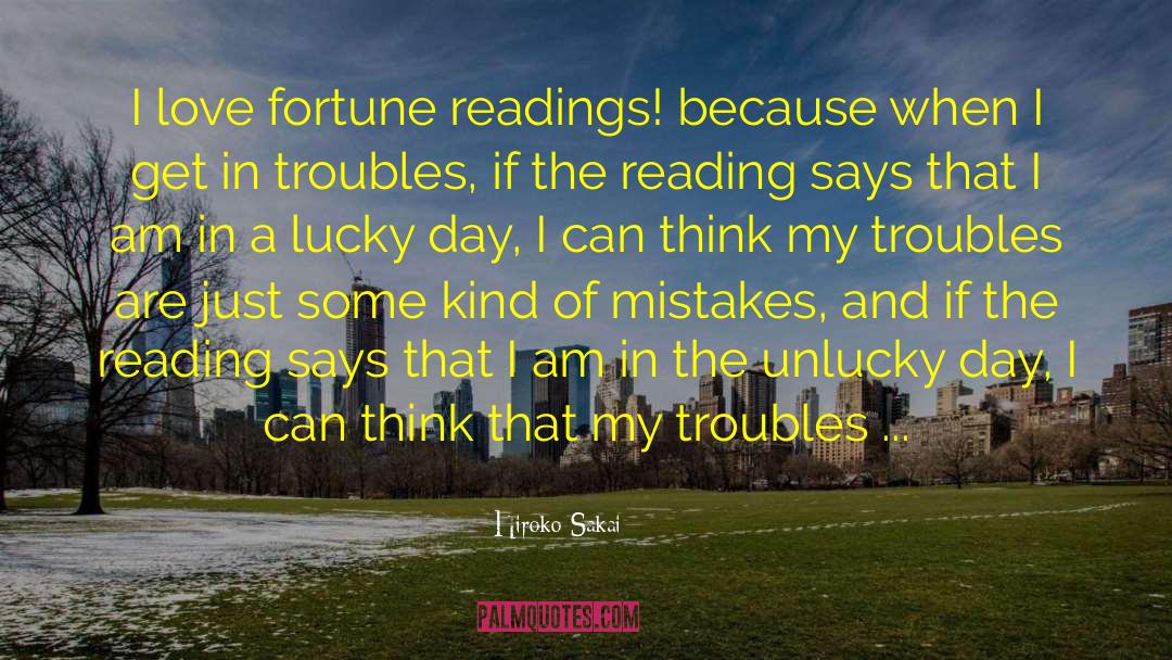 Fortune Telling quotes by Hiroko Sakai